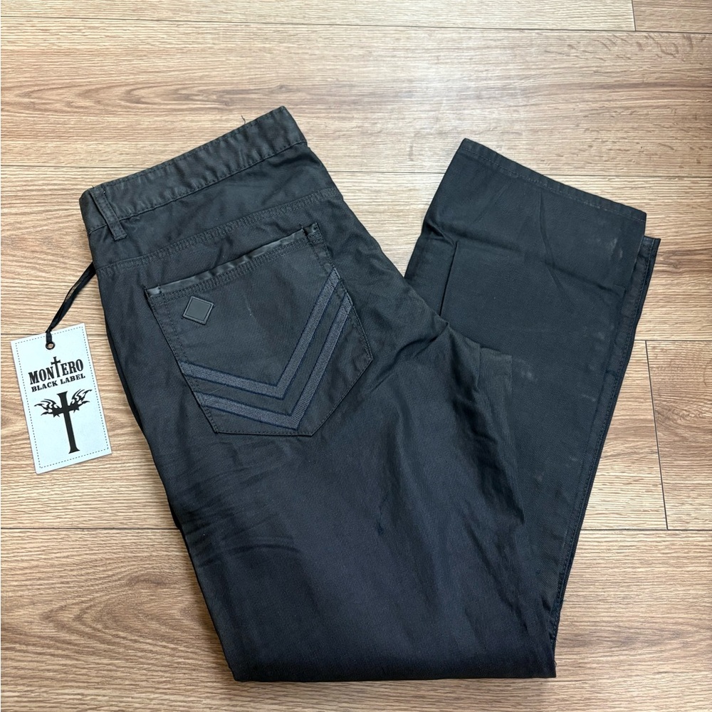 Black Montero straight leg jeans size:42/30